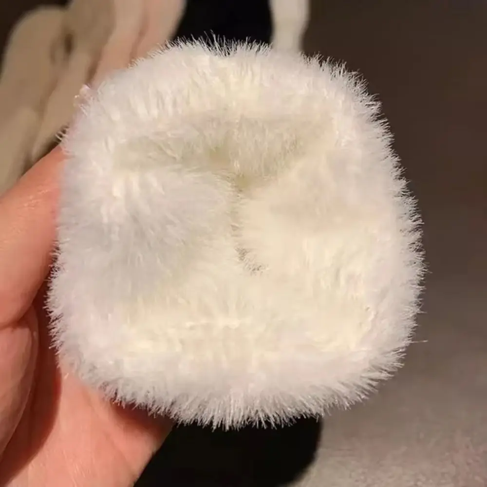 Luxury Soft Half Finger Gloves Solid Colors Fleece Fingerless Gloves Writting Gloves Autumn Winter