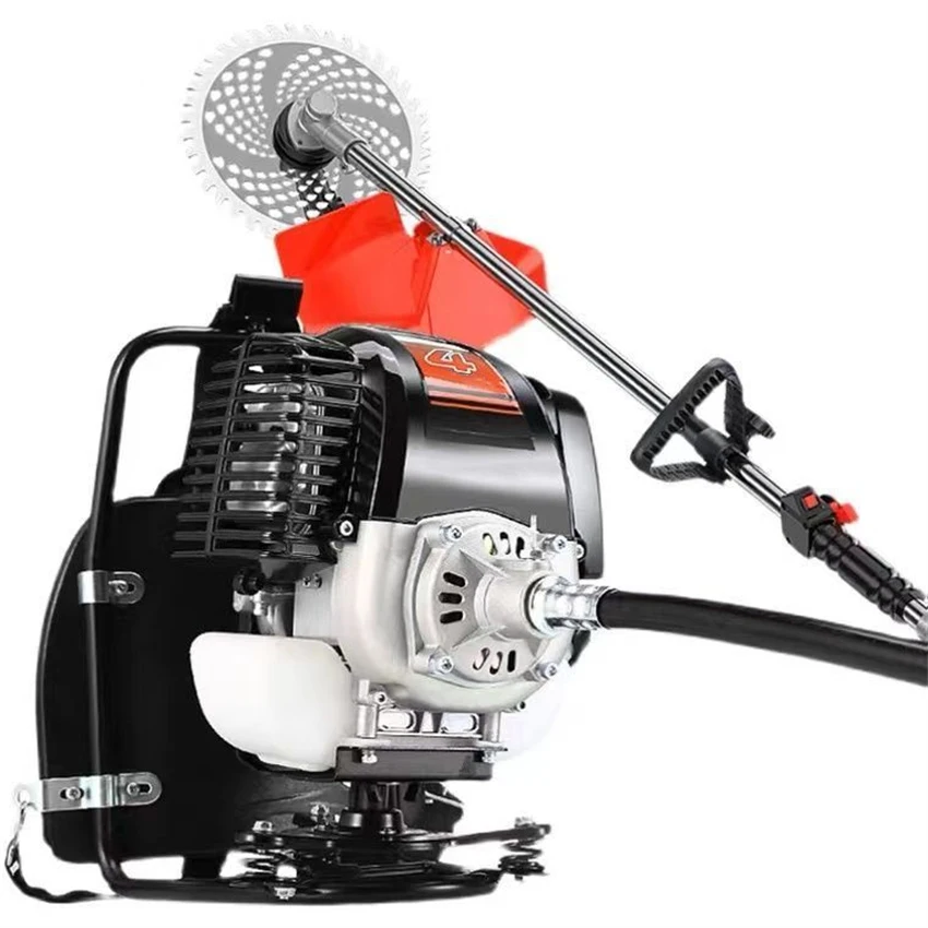 Four-stroke Backpack Lawn Mower Agricultural Grass Cutter Garden Tools High Power Engine Lawn Mower 0.9kw 7000r/min