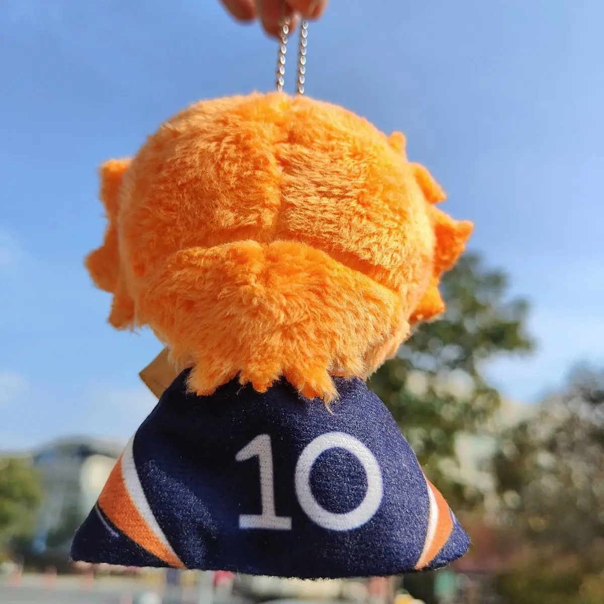 12CM Haikyu!! Hinata Shoyo Plush Doll | Japanese Anime Volleyball Boy Stuffed Toy Keychain Backpack Charm Figure Gift