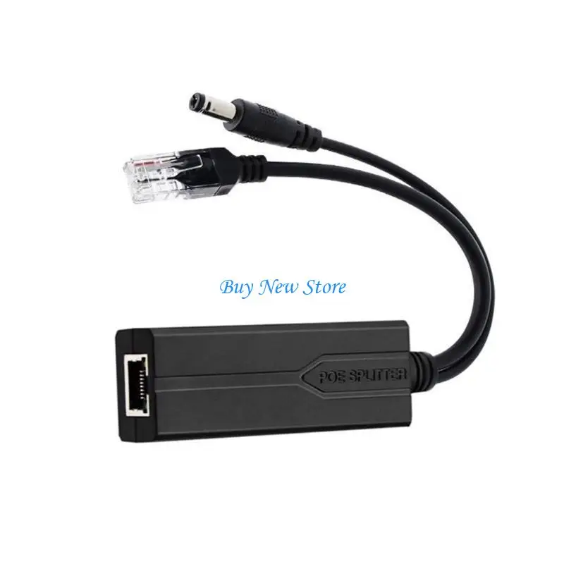 

20CE 48V To 12V Isolated POE Splitter DC5.5x2.1mm to POE Adapter For Multiple Devices