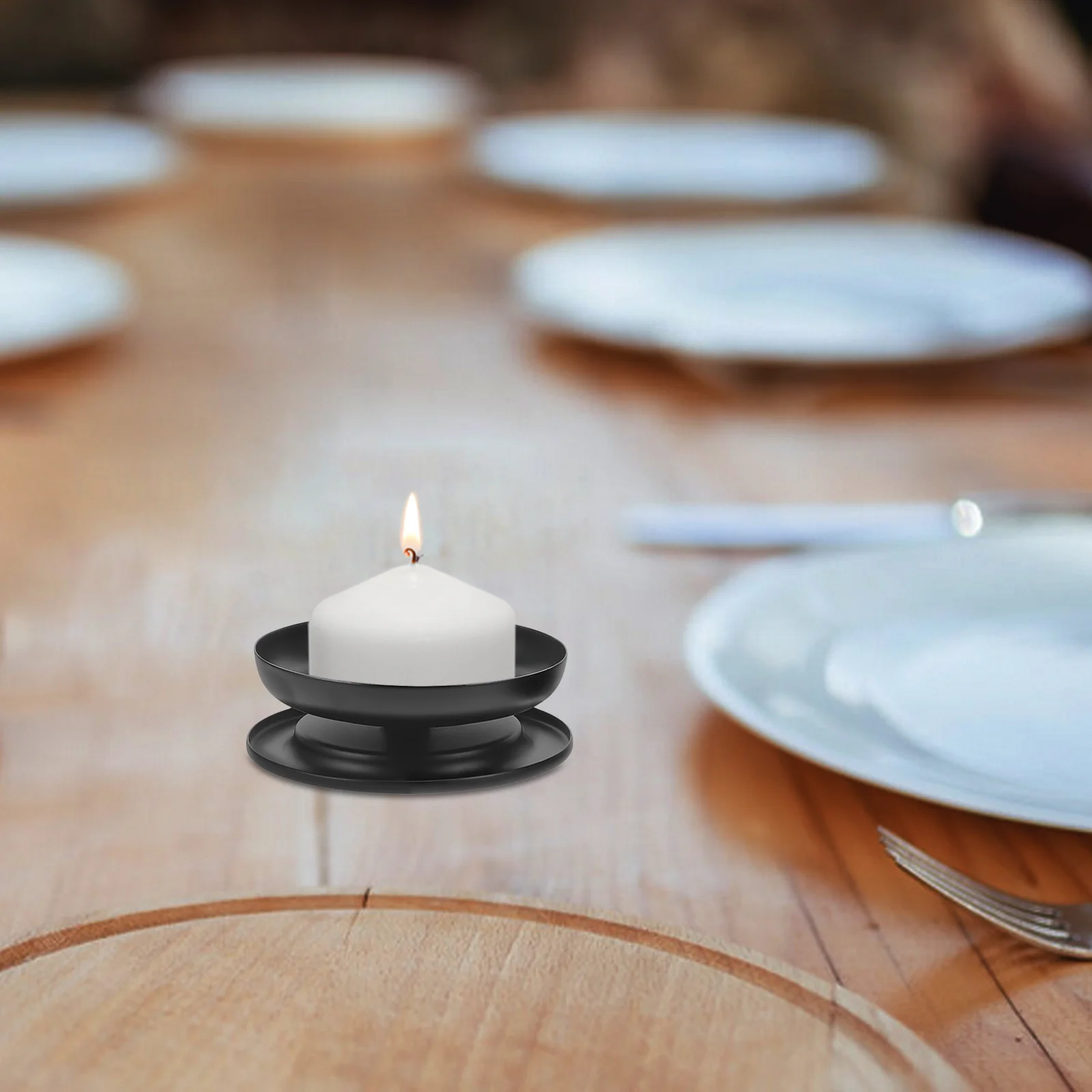 

2Pcs Iron Holder Tea Light Holder Stable Needle Base Metal Candlestick for Home Decor Religious Ceremony