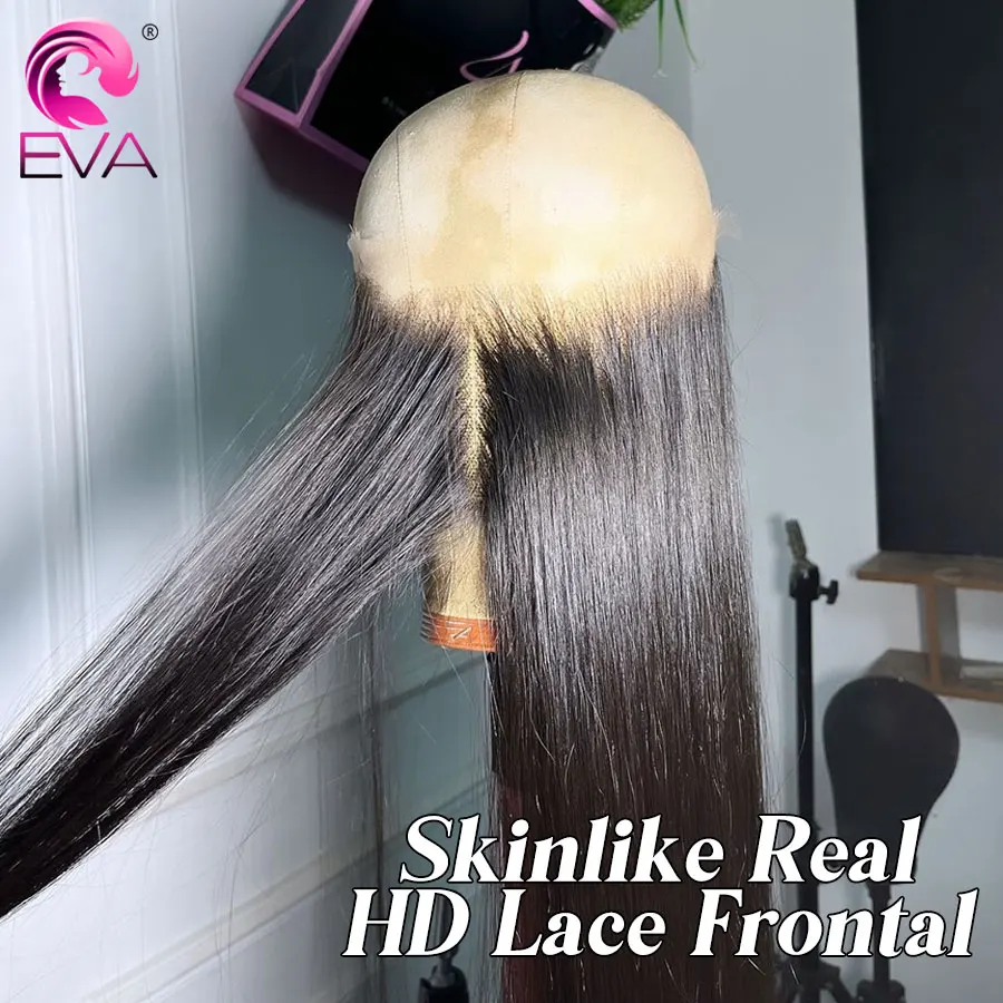 Eva Hair 13x4/13x6 HD Lace Frontal Closures Ultra Thin Real HD Lace Pre Plucked Hairline 100% Human Hair 7x5/9x6/5x5 HD Closures