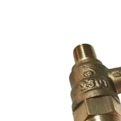 1/8 inch Male x 1/4 inch Female Brass Test Stopcock for Use with For Sprinkler Backflow Preventers and Water Supply Valves
