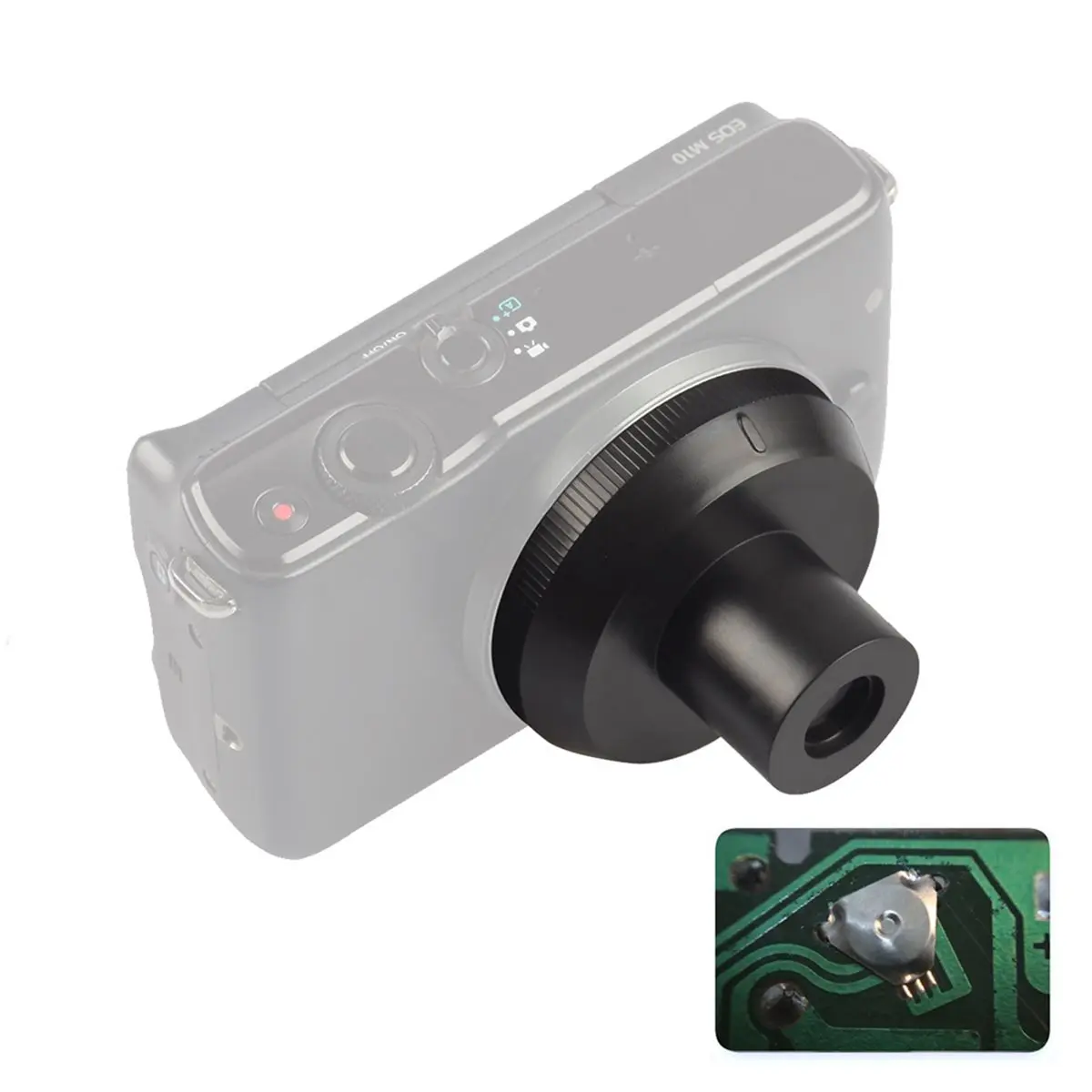 【~ New Y24A】22mm F/10 Microscope Lens Adapter for EOSM Macro Lens for EOSM50 Cameras