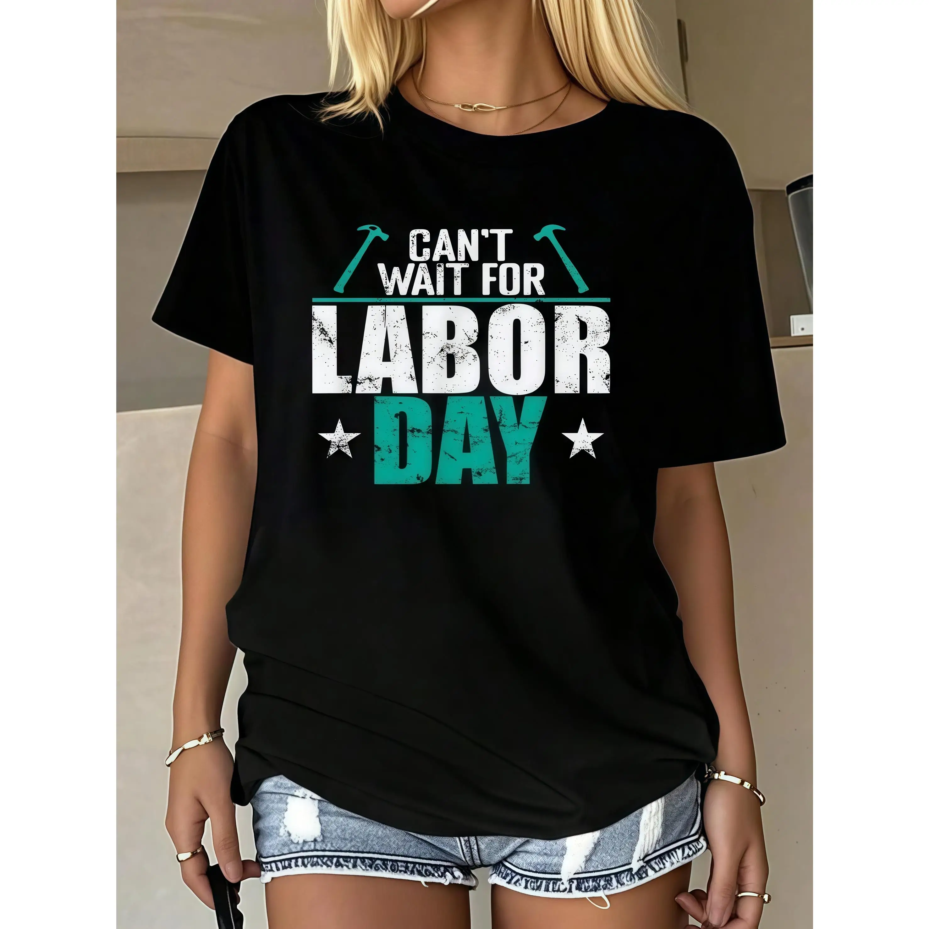 

"Can't Wait For Labor Day T-Shirt for Women | Funny Work Quote Graphic Tee | Proud Union Worker Gift | Happy Labor Day Outfit"