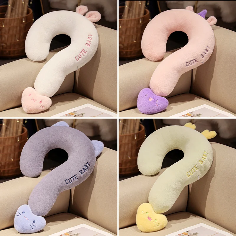 60x35CM Cute Question Mark Neck Pillow Sofa Airplane Office Lunch Break Neck Rest Home Decoration