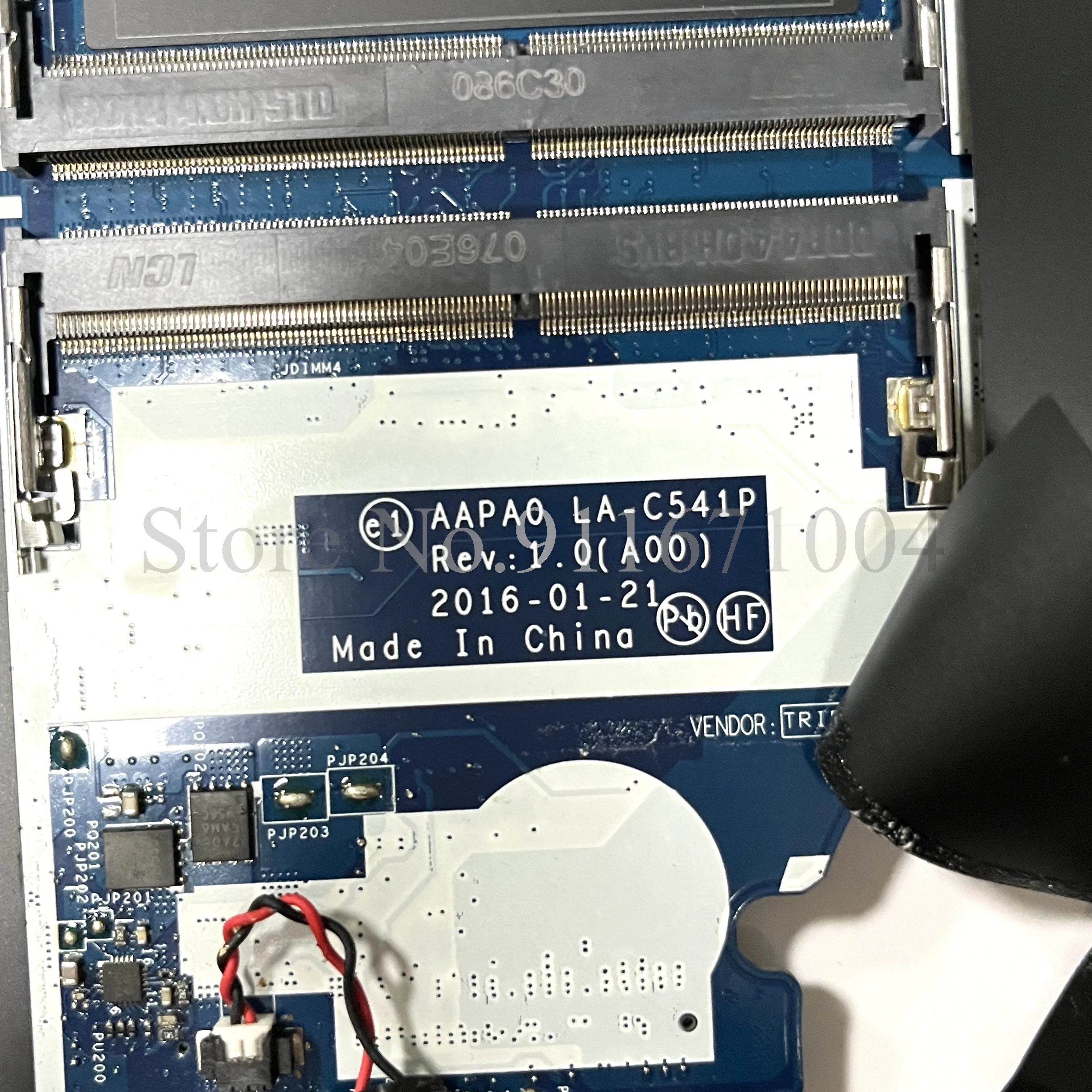 Imagem -03 - Placa-mãe Portátil para Dell Aapa0 La-c541p Cn086pc0 086pc0 Dell Precision 15 7000 7510 M7510 i5 i7 e3 Cpu