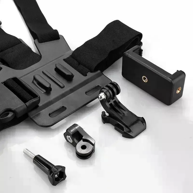Adjustable Chest Phone Mount With Adjustable Straps Universal Holder Perfect For Vlogging Hiking Cycling Outdoor Recording