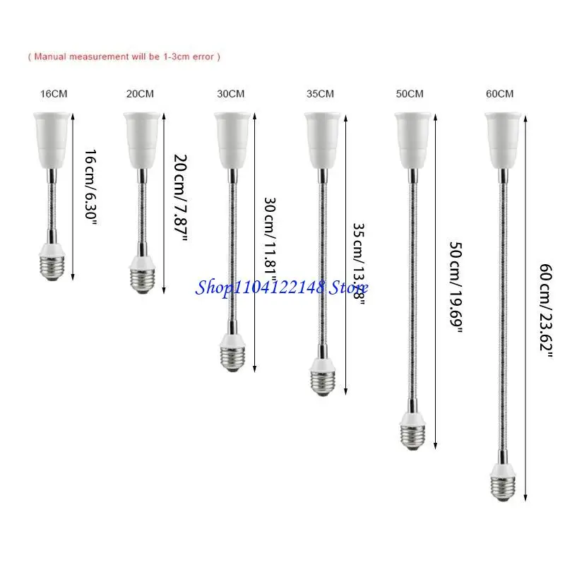 P9FA لمبة محول E27 إلى E27 موسع LED مصباح ضوء قاعدة المقبس تمديد محول #6