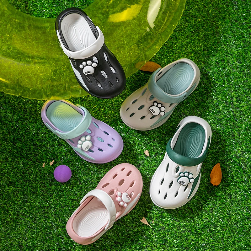 

Children's Slippers Summer Boys and Girls Cartoon Cute Anti-Slip Open-Toe Clogs Infant Toddler and Big Kids Sandals EVA Slides