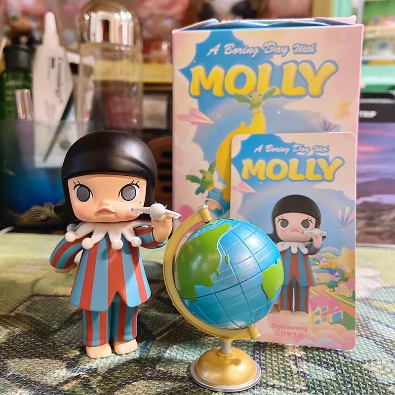 

POP MART A Boring Day with Molly Series Trendy Blind Random Box Toys Mystery Box Gift