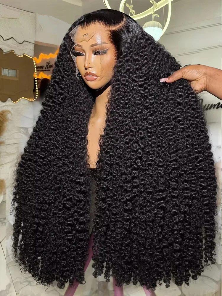 

300% Плотность 7x5 Бесклеевой парик с глубокими волнами 40 46 дюймов Вьющийся 13x6 HD Прозрачный парик фронта шнурка Бразильские человеческие волосы для чернокожих женщин