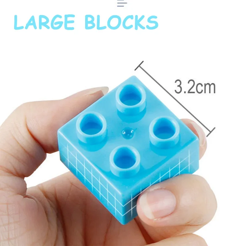 Run Marble Race Große Blöcke Größe Labyrinth Ball Track Bausteine Kunststoff Trichter Rutsche Puzzle Rennstrecke DIY Kompatible Steine