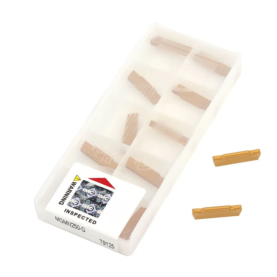 MGMN200-G MGMN250-G MGMN300 MGMN400 MGMN500-M T9125 Grooving Carbide Inserts CNC Lathe Tools Slotting Turning Tool Cutting Blade