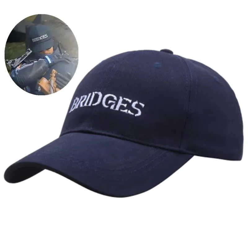 Game Death Stranding Blue Hat Sam Bridges Embroidery Baseball Sun Hat Adjustable Breathable  Trucker Uni Cap