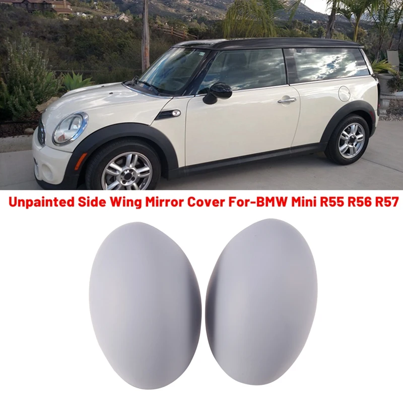 

Door Side Wing Mirror Cover Rearview Mirror Cover For-BMW Mini R55 R56 R57 51162754913 51162754914-C