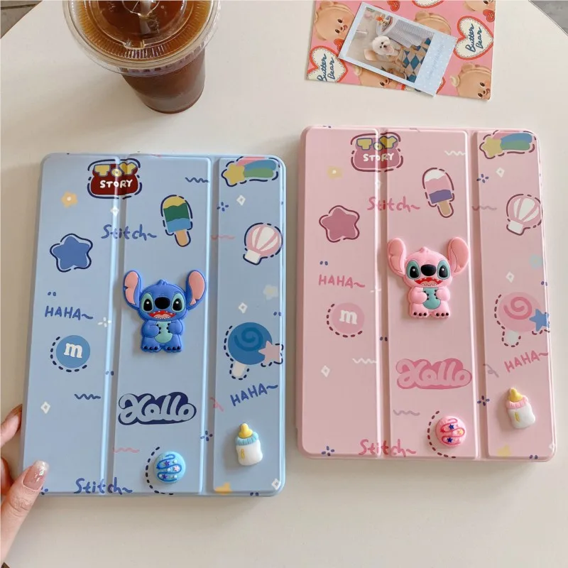 Cute Stitch 3D Cartoon Tablet Case for iPad Pro 11/12.9/13in