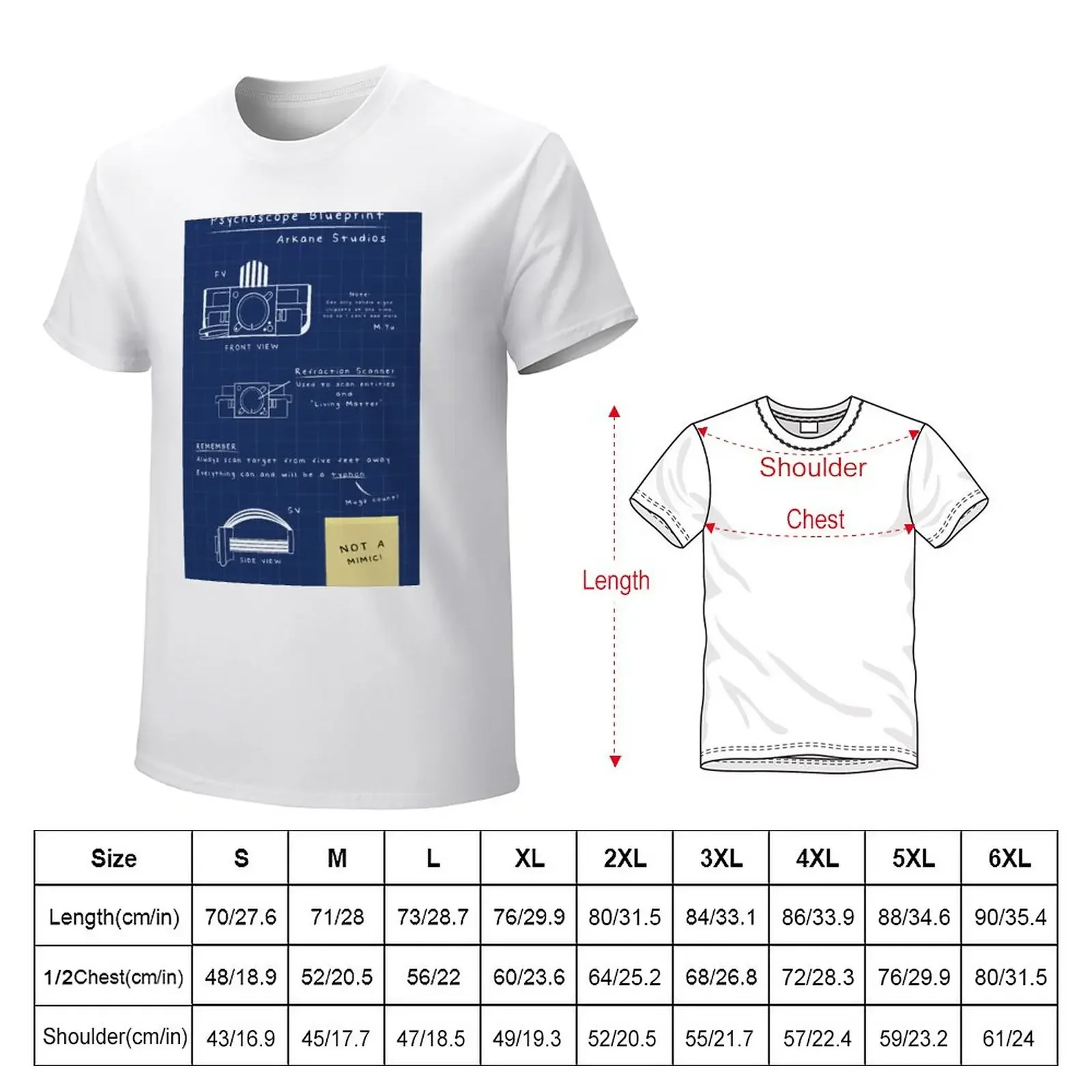 Psychoscope Prey Blueprint T-Shirt boys whites plain Men's t shirts animal prinfor boys sweat plain cute tops men clothings