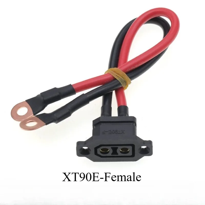 XT90H XT90S-F XT90E-M to M3-M10 Ring Terminal Adapter, 12AWG High Temp Power Cable for RC Model Lipo Battery Charger Wiring