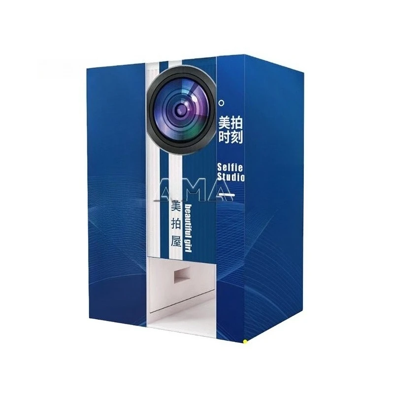 Photo Camera With Printer 360 Selfie Photo Booth Machine Led Frame Photo Booth