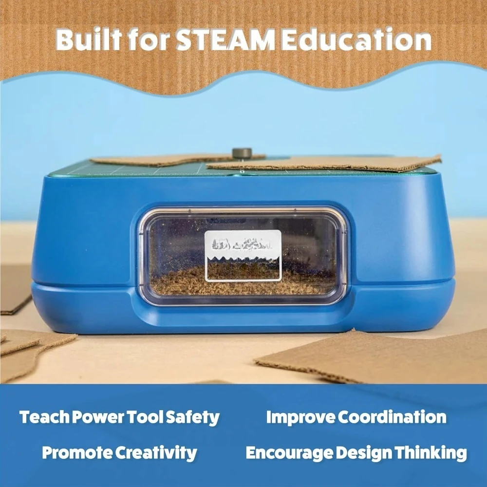 أداة الطاقة المثالية الآمنة للأطفال لقطع الورق المقوى، لعبة STEM + STEAM التعليمية للأعمار من 5 سنوات فما فوق، الورق المقوى لأفضل اليدين