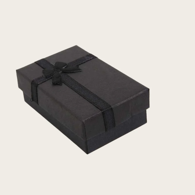 Lote de 12 Cajas de Papel para Exhibición de Joyería de 5x8cm, Caja Organizadora para Collares, Pendientes y Anillos