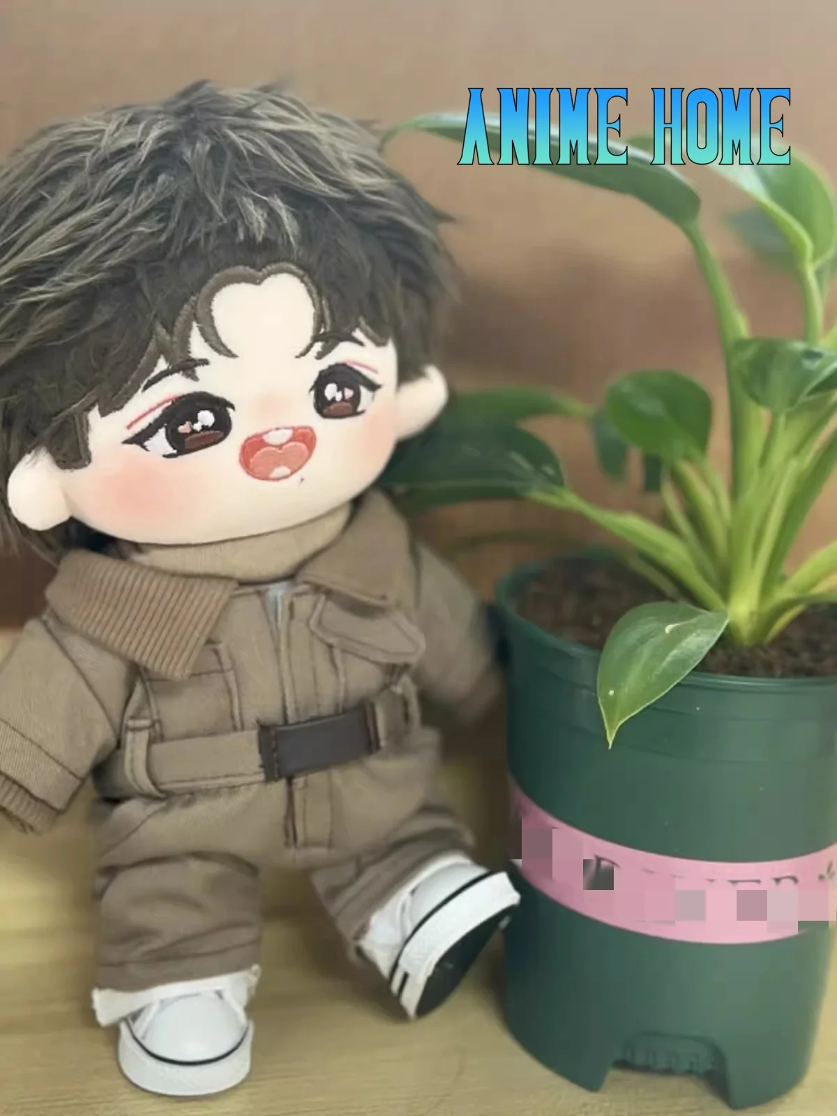 Original Xiao Zhan Brown Jumpsuit Suit For 20cm 30cm Doll Toy Clothes Costume Cosplay MDZS Gift G Cute