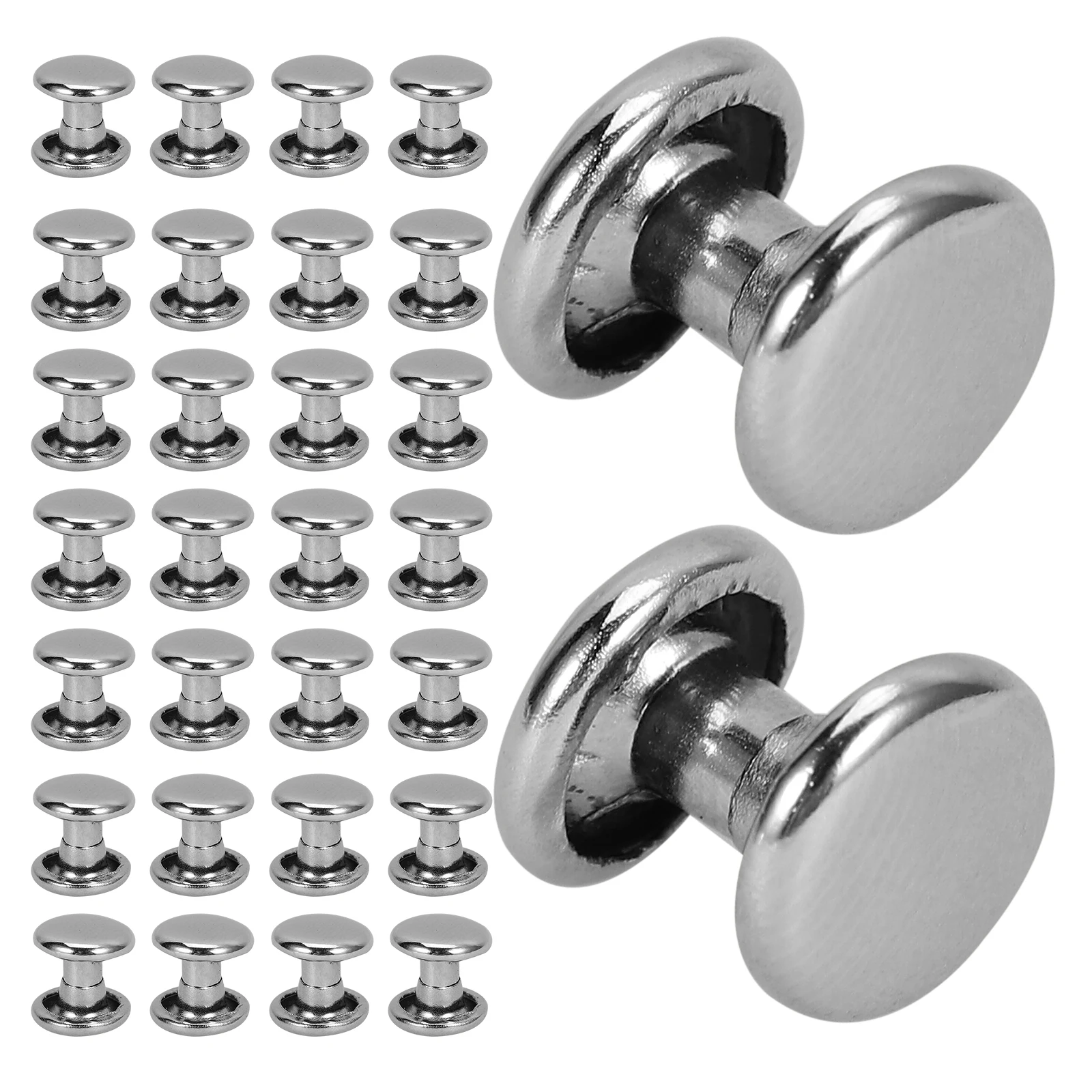 

100pcs Hollow Rivets Binder Accessories Double Sided Cap Durable Binding Notebooks Journals Recipe Books Photo Albums Craft