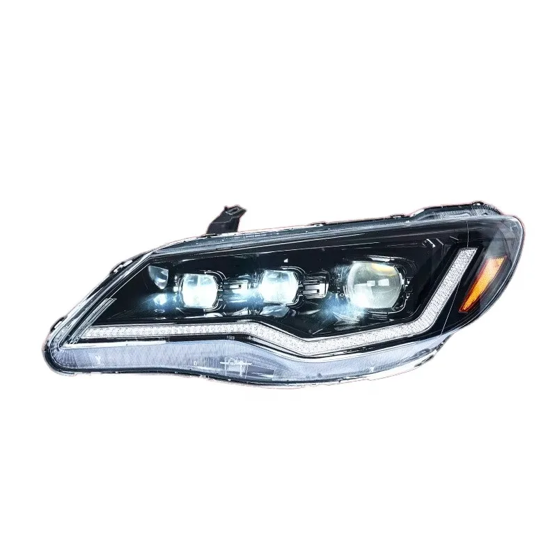 

For Honda Civic CIIMO FD2 2012 2015 Head Lamp Headlight Upgraded LED Car Accessories DRL Head Light 3 Lens Front Light Assembly