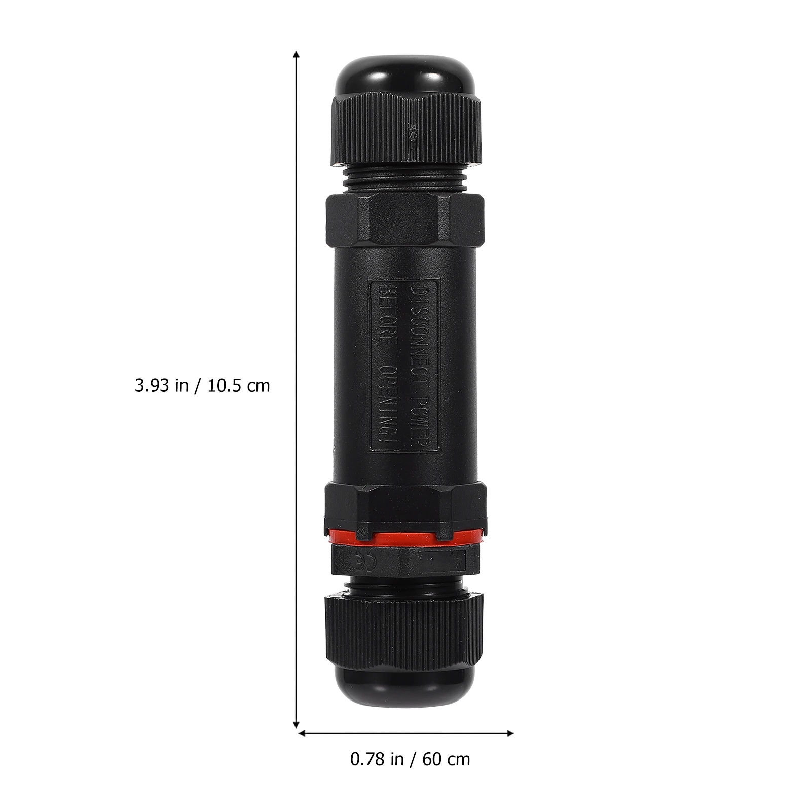 

4 шт. IP68 водонепроницаемый электрический разъем нейлоновый материал быстроразъемный рукав для светодиодных туннельных фонарей садовые прожекторы пейзаж