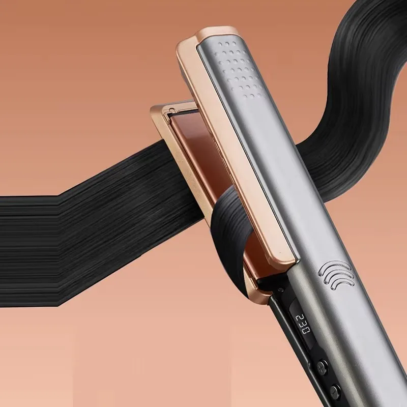 Przenośna prostownica parowa do włosów, elektryczna prostownica do włosów, dobry przyrząd do stylizacji w domu.