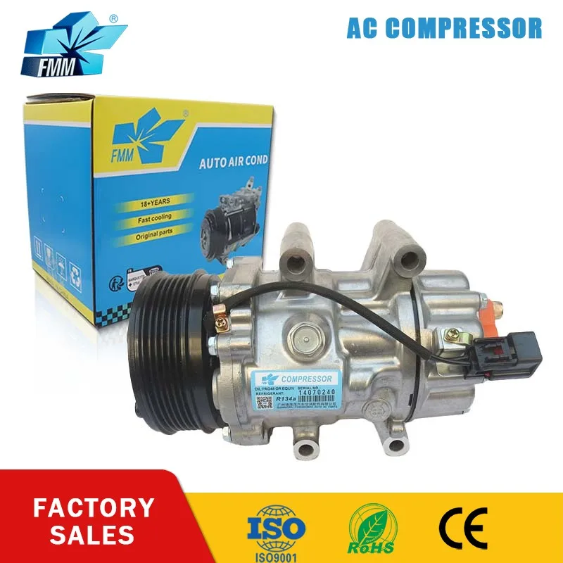 

FMM SD6V12 AC A/C Cooling Compressor For Chery A3 VVT Arrizo 7 M16 M16FL G3 J18 M11-8103010BE M118103010BE