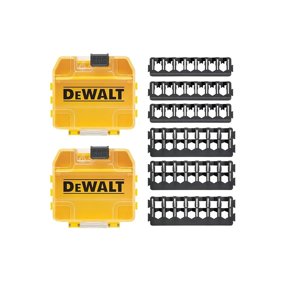 Imagem -03 - Dewalt-tough Case para Chave de Fenda Caixa de Armazenamento para Peças de Bit Acessórios Originais da Ferramenta Elétrica Dt70803-qz 26.7x22x4.2 mm Pcs