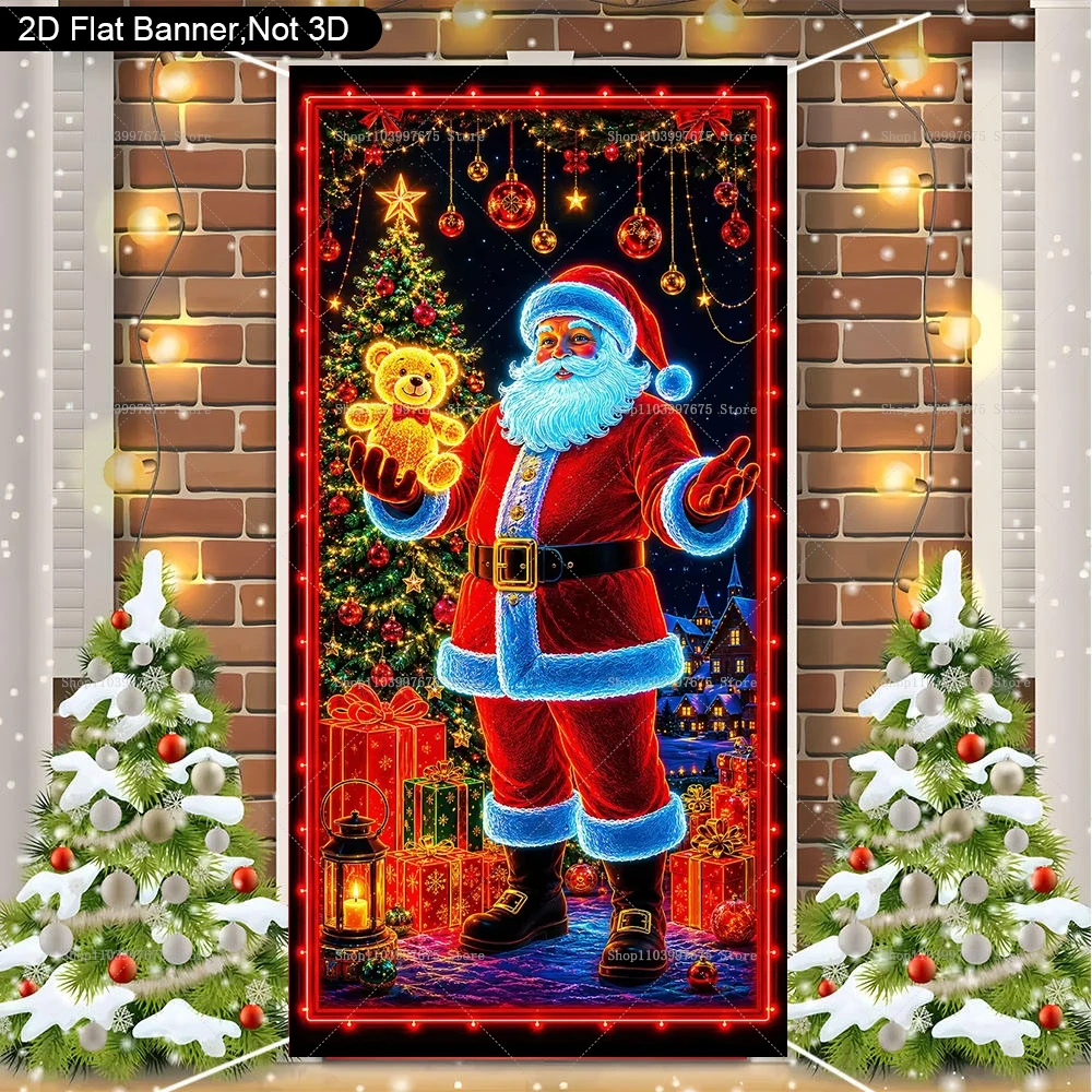 Merry Christmas Neon Glow Door - Star Flat Back recension och pris