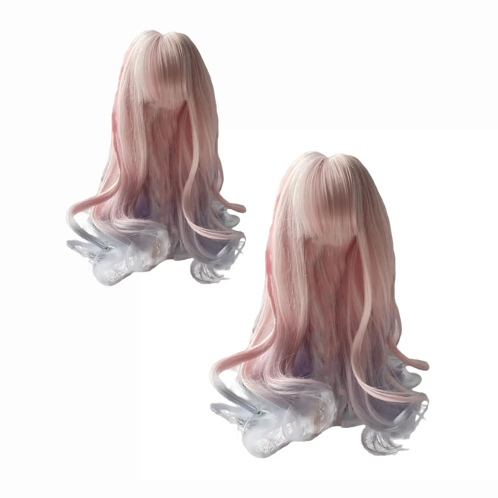

Doll Wig Decor Decorative Handcraft Straight Bangs Headwear Replacement for Displaying Girls Photo Props Present Childrens Day