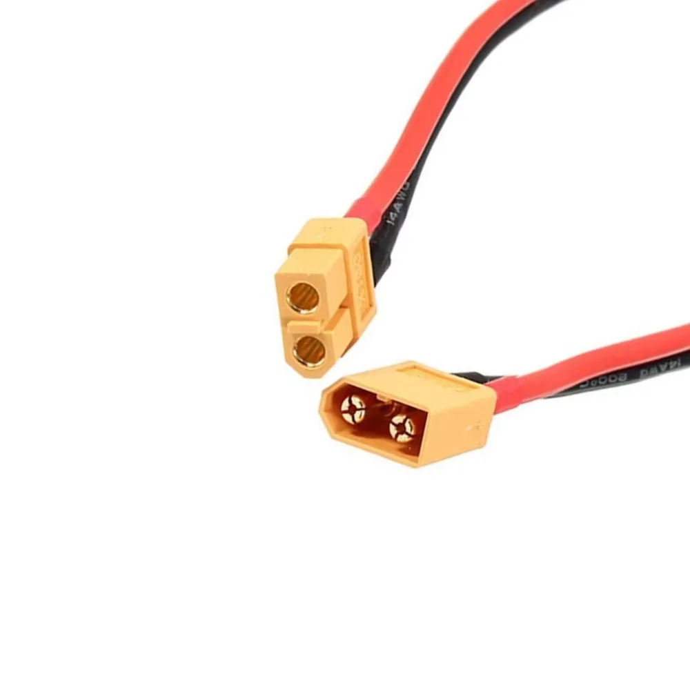 1PCS XT60 커넥터 연장 케이블 남성-여성 플러그 실리콘 와이어 14AWG 12AWG... - 3