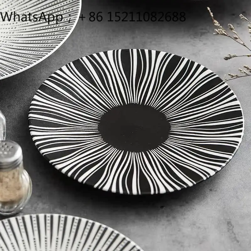 LLY Premium Western Food Plate Light Luxury Hotel Pasta Plate High Value Creative Tableware