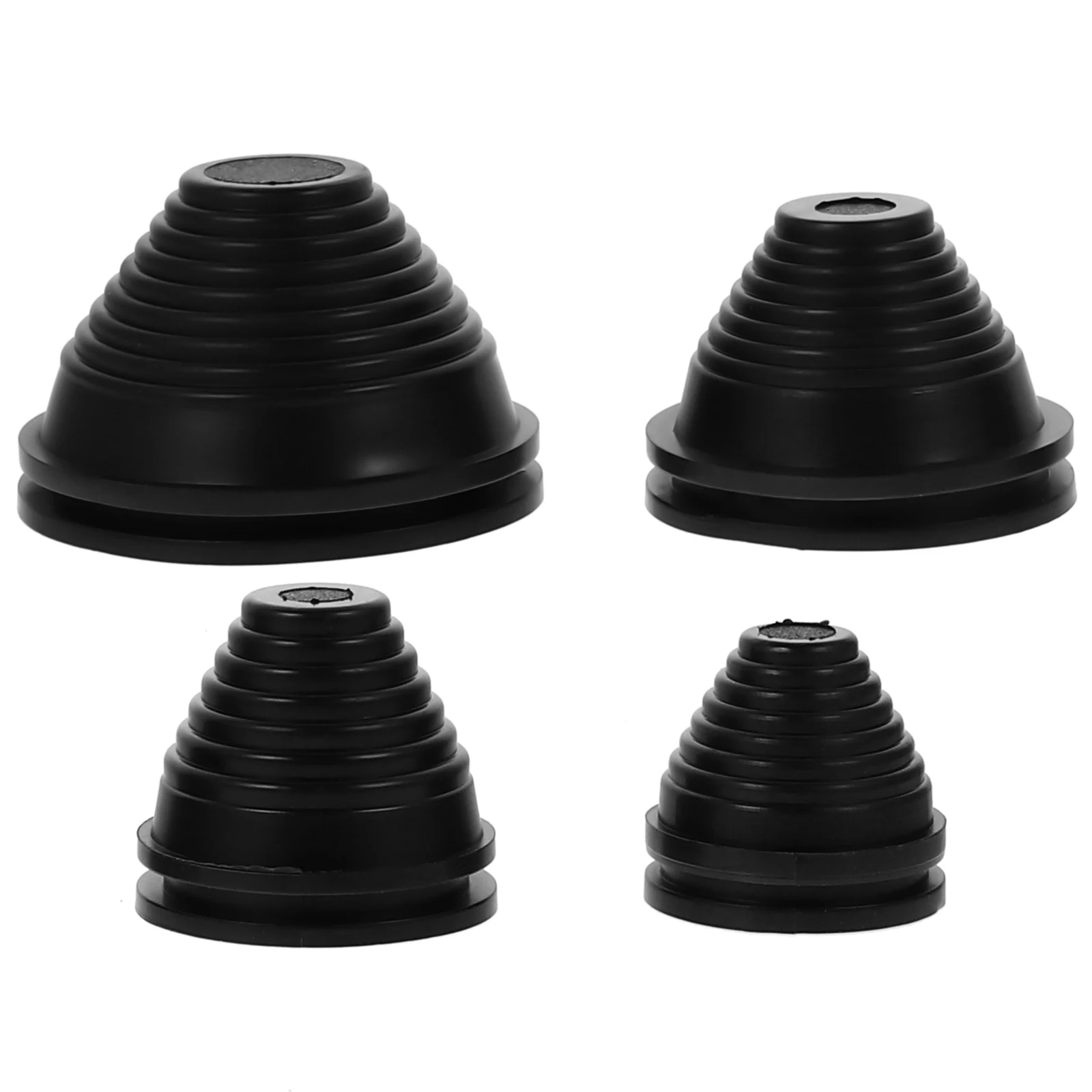 

4pcs Shaped Grommets Firewall Hole Plug Wire Protection Synthetic Rubber Gasket For Cable Management Dust Proof