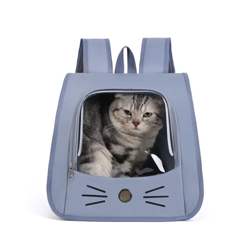 Pet Cat Carrier Bag Cat Backpack Outdoor Breathable Portable Shoulders Bag for Cats Small Dogs Transport Carrier