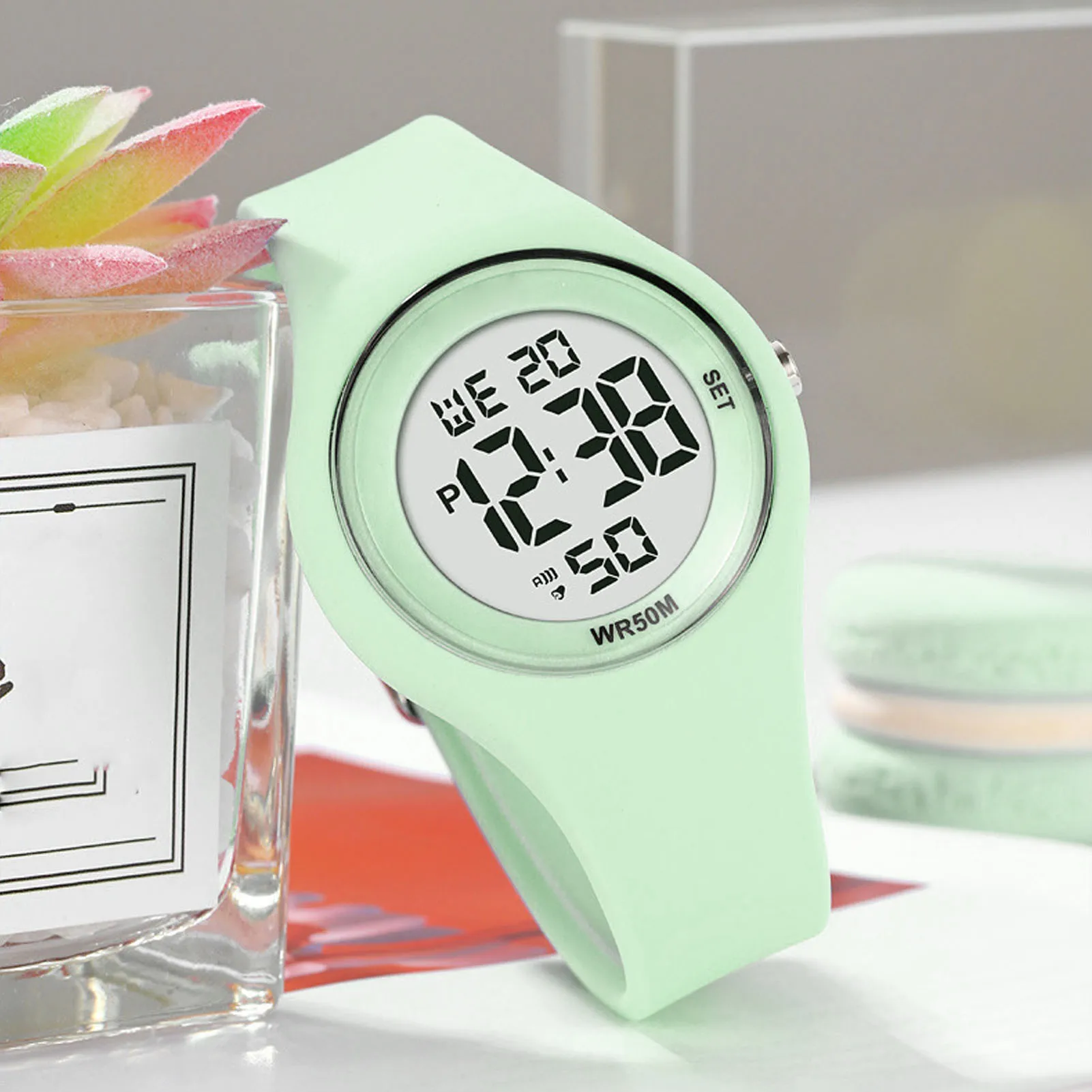 

Детские наручные часы с хронографом, будильник, секундомер, календарь, детские часы, спортивный регулируемый ремешок для детей от 5 до 15 лет