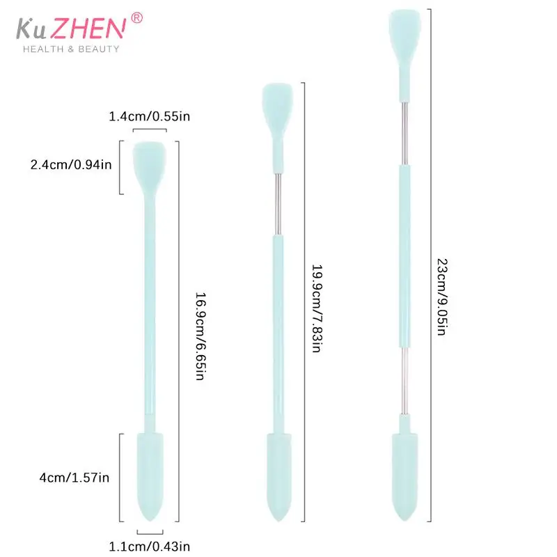 Picture 3: 1PC Silicone Mini Spatula Cosmetic Scraper Double-headed Scraper Baking Scraper Silicone Scraper Jam Spatula Makeup Kit