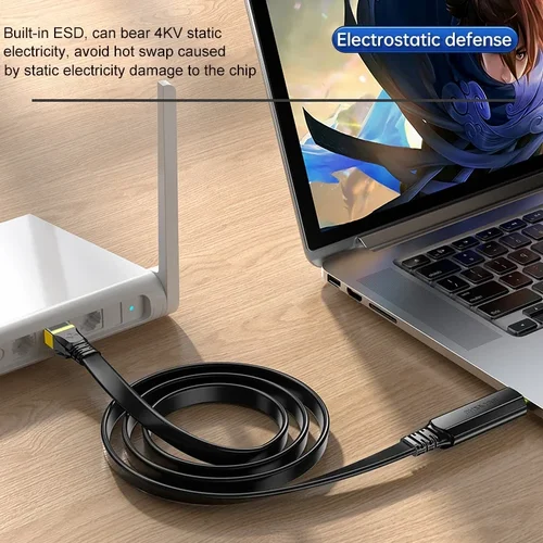 Imagen 2 del producto SAMZHE RS232 Adaptador serie USB a RJ45 Cable de consola Convertidor Modem para enrutador USB RJ 45 8P8C Convertidor Cable de consola USB