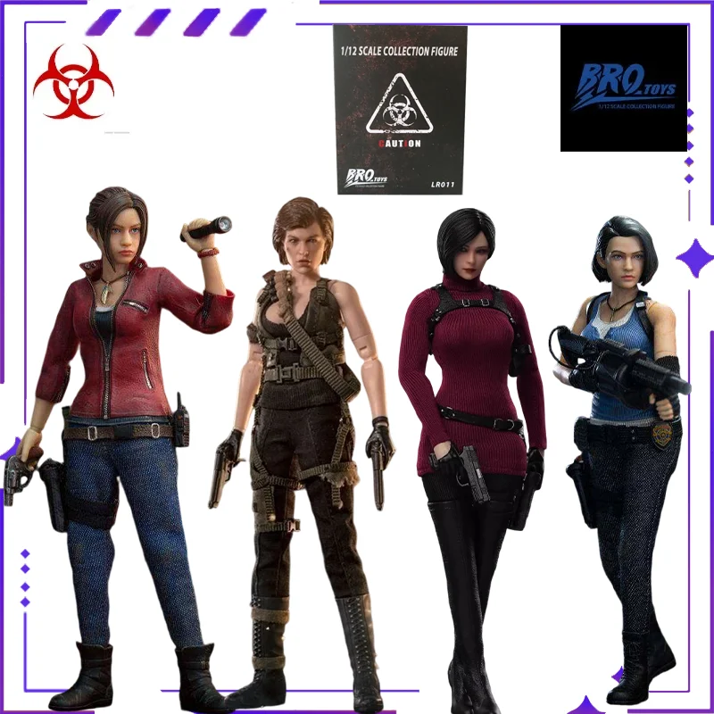 BROTOYS Juego de oficiales de policía auténtico y original/Claire Redfield/Neil Fisher/Muñeco móvil de 6 pulgadas 1/12, modelo de muñeco hecho a mano, regalo