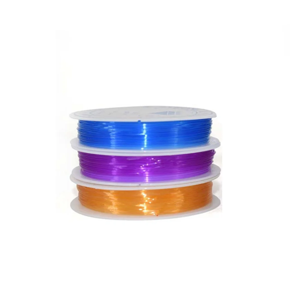 

10 Rolls Elastic String Transparent Round Stretchy 1mm Diameter 5m for DIY Beaded Jewelry Making Cord Accessories