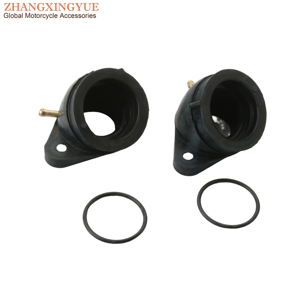 2pc motocicleta alta qualidade coletor de admissão para yamaha xv400 xv500 xv535 virago xv 400 535 2gv-13586-02 2gv-13596-01