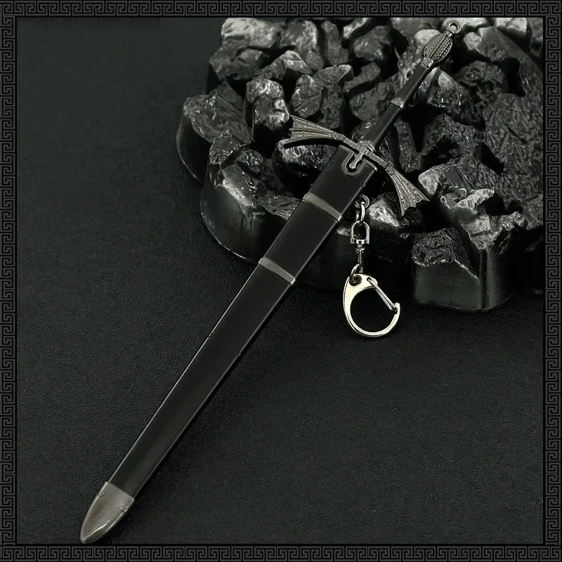 22 سنتيمتر لعبة الأخت المظلمة السيف عروش شيطان Targaryen سلاح القرون الوسطى نموذج 1:6 الحرف تحصيل اللعب الحلي المفاتيح