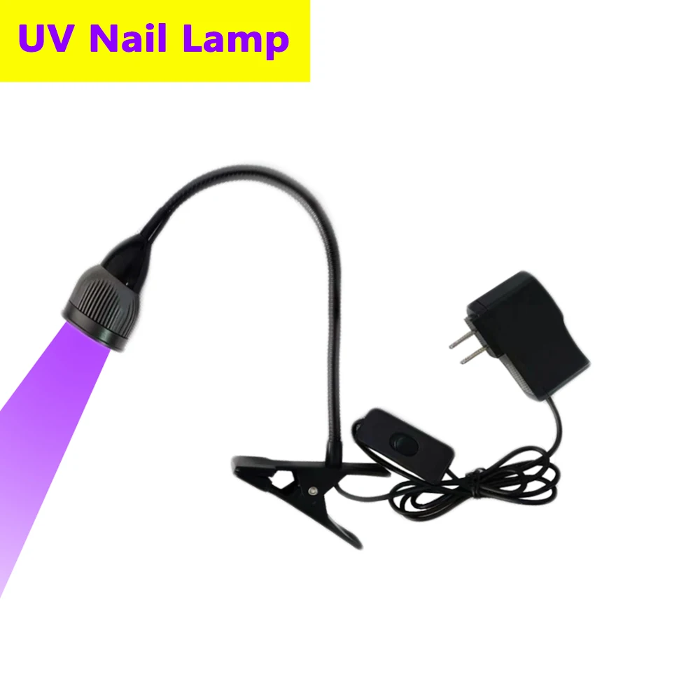 UV Curing Lamp Suitable For Beautifying Nails Glass Acrylic Ink Glue Light Glue Green Oil Curing Lamp High Power 5W