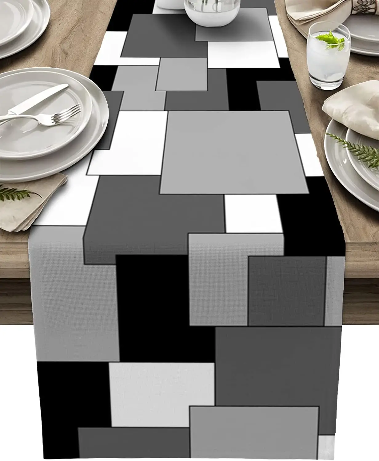 White Black Grey Color Block Splice Linen Table Runner Dresser Scarf Decor Abstract Geometric Table Runners Kitchen Party Decor - AliExpress 15 White Black Grey Color Block Splice Linen Table Runner Dresser Scarf Decor Abstract Geometric Table Runners Kitchen Party Decor - AliExpress 15