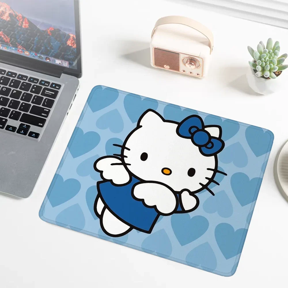 Office Small Size Hello Kitty Leather Mouse Pad Sanrio Desktop Mat Student Cartoon Computer Desk Accessories Cute Mousepad Mats
