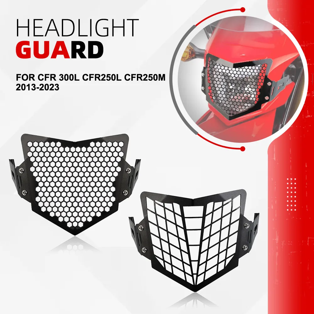 

CRF300L Headlight Guard FOR Honda CFR 300L CFR250L CFR250M 2013-2022 2023 Motorcycle Headlamp Grill Head Light Protections Cover